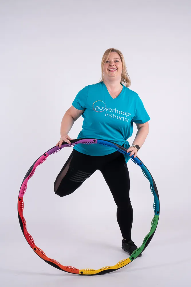 Hula-Hoop Training in der Halle